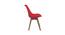 I Classic Zeta Iconic Chair (Set of 2) on White Colour (Red) by Urban Ladder - Ground View Design 1 - 783143