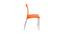 Cafeteria Plastic Cafe Chair (Set of 2) in White Colour (Orange) by Urban Ladder - Ground View Design 1 - 783148