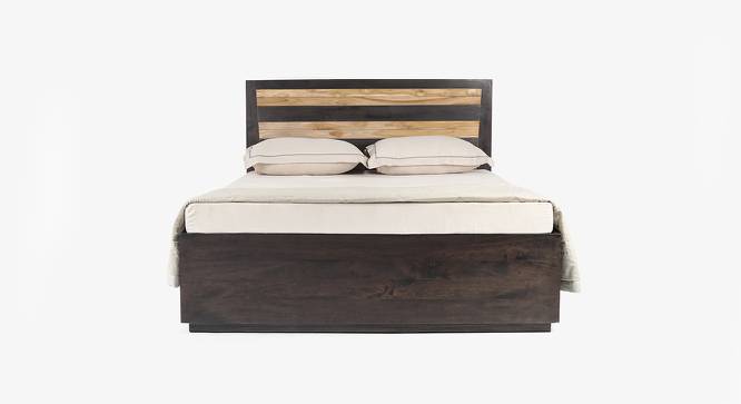 Raas King Hydraulic Bed (Queen Bed Size, Natural Finish) by Urban Ladder - Design 1 Side View - 783271