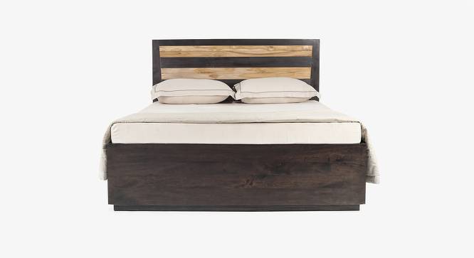 Raas King Hydraulic Bed (King Bed Size, Natural Finish) by Urban Ladder - Design 1 Side View - 783272