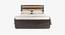 Raas King Hydraulic Bed (King Bed Size, Natural Finish) by Urban Ladder - Design 1 Side View - 783272