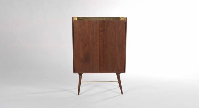 Scandi Bar Unit (Autumn Brown Finish) by Urban Ladder - Design 1 Side View - 783286