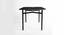 Ipiano Dining Table 6 Seater (Black Powder Finish) by Urban Ladder - Ground View Design 1 - 783293