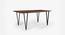 Metric Dining Table 6 Seater (Natural Finish) by Urban Ladder - Front View Design 1 - 783353
