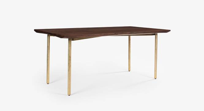 Barcelona Dining Table 6 Seater (American Walnut Finish) by Urban Ladder - Front View Design 1 - 783355