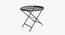 Patio Off White Folding Table (Black) by Urban Ladder - Front View Design 1 - 783389