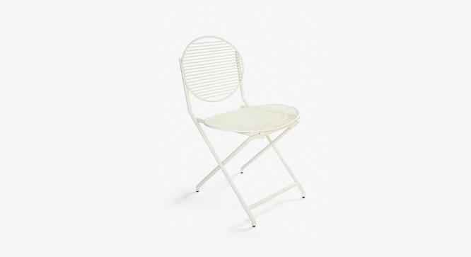 Patio Off White Folding Chair (Off White) by Urban Ladder - Front View Design 1 - 783395