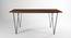 Metric Dining Table 6 Seater (Natural Finish) by Urban Ladder - Design 1 Side View - 783400