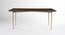 Barcelona Dining Table 6 Seater (American Walnut Finish) by Urban Ladder - Design 1 Side View - 783402