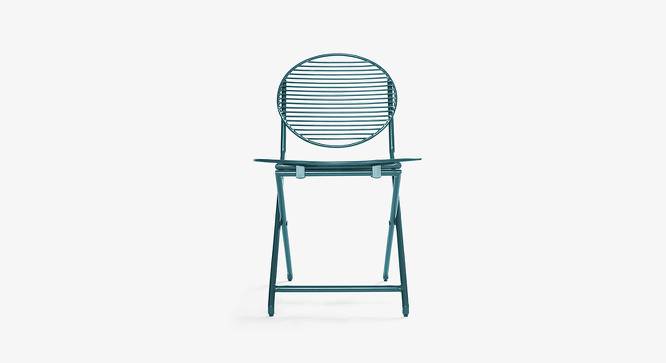 Patio Off White Folding Chair (Green) by Urban Ladder - Design 1 Side View - 783436
