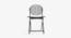 Patio Off White Folding Chair (Black) by Urban Ladder - Design 1 Side View - 783438