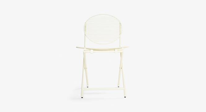 Patio Off White Folding Chair (Off White) by Urban Ladder - Design 1 Side View - 783440