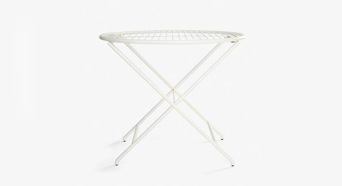 Patio Off White Folding Table (Off White) by Urban Ladder - Design 1 Side View - 783468