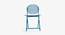 Patio Off White Folding Chair (Blue) by Urban Ladder - Design 1 Side View - 783469