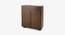 Ribbed Highboard (Brown Walnut Finish) by Urban Ladder - Front View Design 1 - 783533