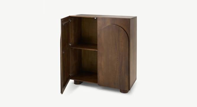 Ribbed Highboard (Brown Walnut Finish) by Urban Ladder - Design 1 Side View - 783553