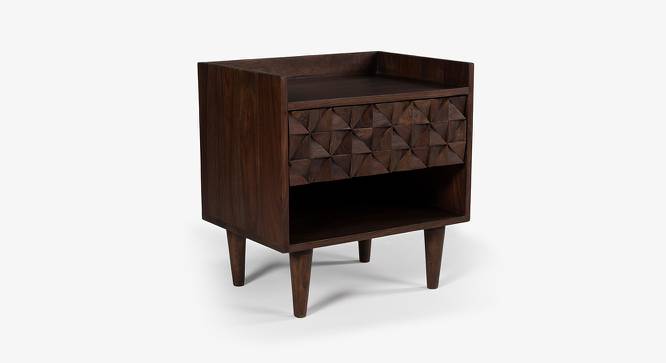 Bicasso  Bedside Table (American Walnut Finish) by Urban Ladder - Front View Design 1 - 783692