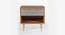 Toshi Bedside Table (Natural & Grey Finish) by Urban Ladder - Design 1 Side View - 783803