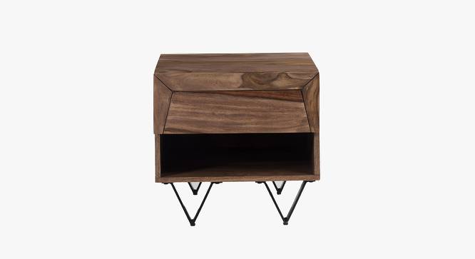 Metric  Bedside Table (Natural Finish) by Urban Ladder - Design 1 Side View - 783804