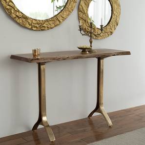 Console Table Design Yoho Solid Wood Console Table in Natural Finish