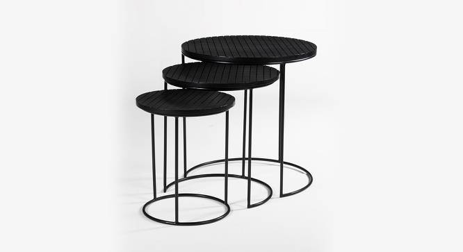 Shodo Nested Table Set Of 3 (Black Finish) by Urban Ladder - Front View Design 1 - 783899