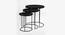 Shodo Nested Table Set Of 3 (Black Finish) by Urban Ladder - Front View Design 1 - 783899