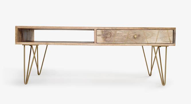 Art Deco Coffee Table Rectangle (American Walnut Finish) by Urban Ladder - Front View Design 1 - 783907