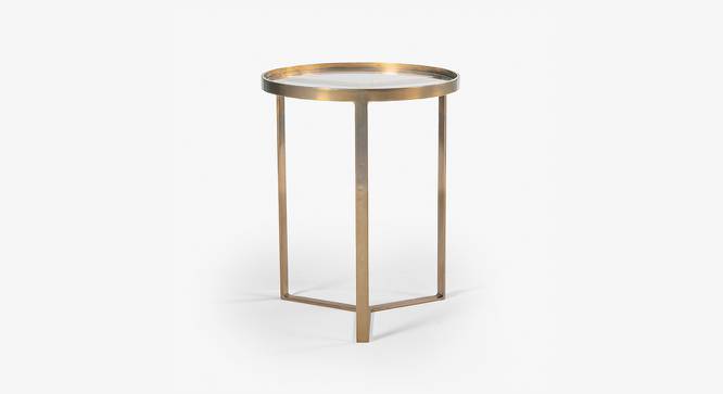 Emperor Side Table (Gold Finish) by Urban Ladder - Front View Design 1 - 783920