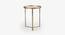 Emperor Side Table (Gold Finish) by Urban Ladder - Front View Design 1 - 783920