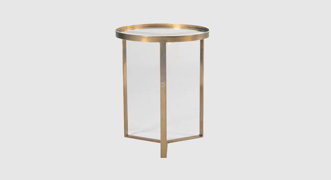 Emperor Side Table (Gold Finish) by Urban Ladder - Design 1 Side View - 783959