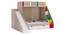 Sleep N’ Slide Bunk Bed with Slide and Storage in Oak Colour BKBB027 (Brown, Oak Finish) by Urban Ladder - Front View Design 1 - 785462