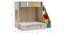 Pattern Dreams Bunk Bed with Storage in Oak Colour BKBB020 (Brown, Oak Finish) by Urban Ladder - Image 1 Design 1 - 785492