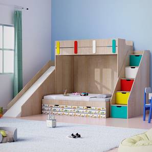 boingg! - a happy start Sleep N Engineered Wood Bunk Bed in Brown Colour-picture-23