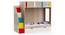 Pinwheels Bunk Bed with Storage in Oak Colour BKBB040 (Brown, Oak Finish) by Urban Ladder - Front View Design 1 - 785503