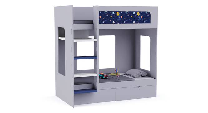 Caravan Bunk Bed with Storage in Grey Colour BKBB008 (Grey, Grey Finish) by Urban Ladder - Front View Design 1 - 785537