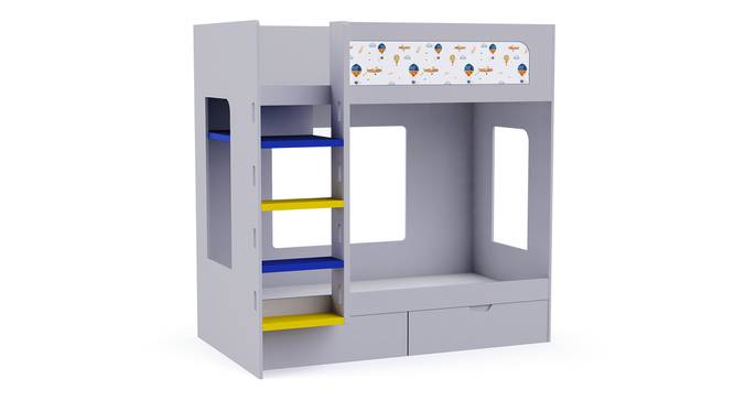 Caravan Bunk Bed with Storage in Grey Colour BKBB010 (Grey, Grey Finish) by Urban Ladder - Design 1 Side View - 785544