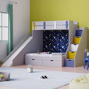 boingg! - a happy start Sleep N Engineered Wood Bunk Bed in Grey Colour-picture-25