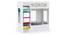 Caravan Bunk Bed with Storage in White Colour BKBB007 (White, White Finish) by Urban Ladder - Front View Design 1 - 785584