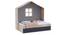 Little Hut Bed with Drawer Storage BKB001 (Brown, Oak Finish) by Urban Ladder - Front View Design 1 - 785592