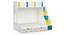 Pattern Dreams Bunk Bed with Storage in White Colour BKBB021 (White, White Finish) by Urban Ladder - Design 1 Side View - 785597