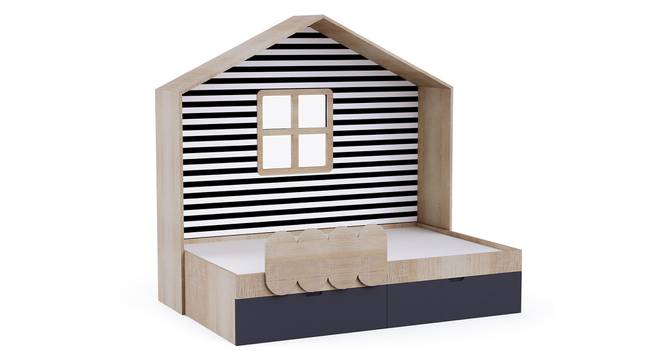 Little Hut Bed with Drawer Storage BKB001 (Brown, Oak Finish) by Urban Ladder - Design 1 Side View - 785601