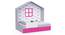 Little Hut Bed with Drawer Storage BKB008 (Grey, Grey Finish) by Urban Ladder - Front View Design 1 - 785656