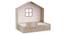 Little Hut Bed with Drawer Storage BKB004 (Brown, Oak Finish) by Urban Ladder - Design 1 Side View - 785660