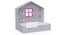 Little Hut Bed with Drawer Storage BKB007 (Grey, Grey Finish) by Urban Ladder - Design 1 Side View - 785663