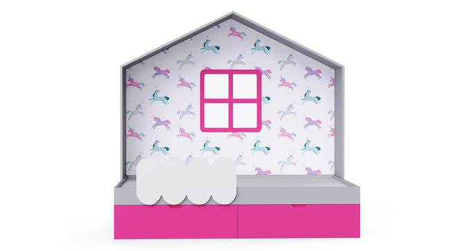 Little Hut Bed with Drawer Storage BKB009 (White, White Finish) by Urban Ladder - Ground View Design 1 - 785673