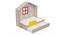 Little Hut Bed with Drawer Storage BKB002 (Brown, Oak Finish) by Urban Ladder - Rear View Design 1 - 785674