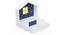 Little Hut Bed with Drawer Storage BKB005 (White, White Finish) by Urban Ladder - Rear View Design 1 - 785677