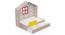 Little Hut Bed with Drawer Storage BKB002 (Brown, Oak Finish) by Urban Ladder - Design 1 Dimension - 785685