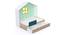 Little Hut Bed with Drawer Storage BKB003 (White, White Finish) by Urban Ladder - Design 1 Dimension - 785686