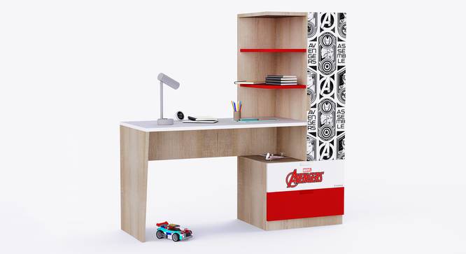Mr Practical Avengers Study Table with Cabinet  and Drawers (Multicolor) by Urban Ladder - Front View Design 1 - 785868